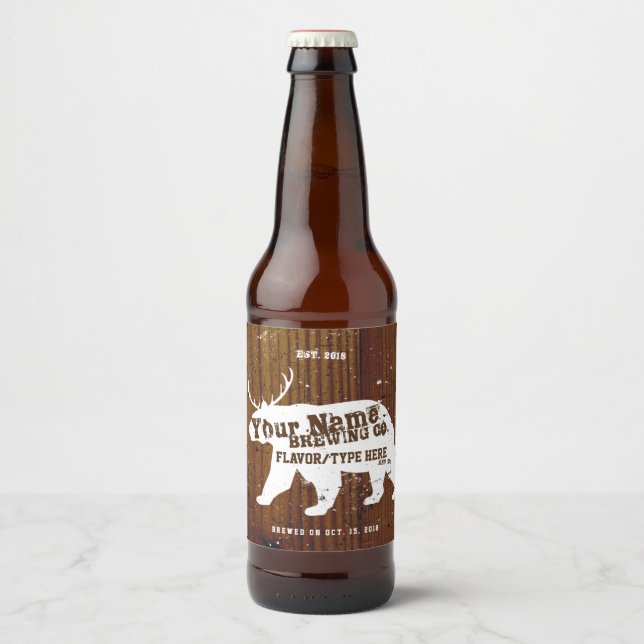 Personalized Homebrew Beer Labels (Front)