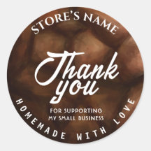 Personalized Homemade Bakery Classic Round Sticker