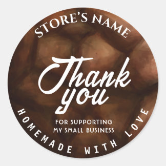 Personalized Homemade Bakery Classic Round Sticker