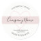 Personalized Homemade Candle Label blush pink