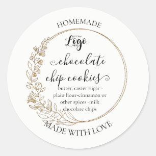 Personalized Homemade Cookies Label