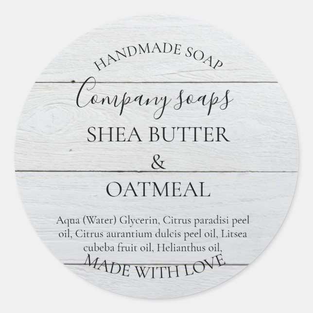 Personalized Homemade Dish Soap Label (Front)