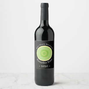 Personalized Homemade Honeydew Melon Wine Label