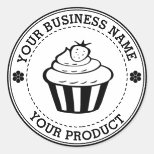 Personalized Homemade Logo Custom Classic Round Sticker