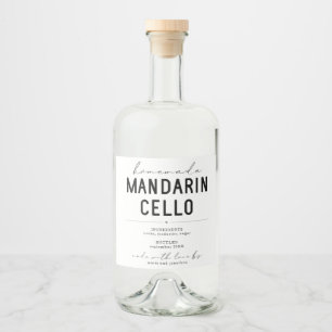 Personalized Homemade Mandarincello Label