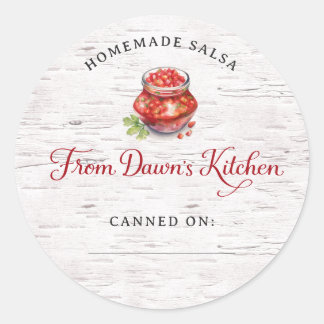 Personalized Homemade Salsa Canning Stickers