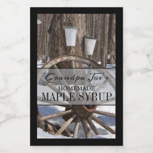 Personalized Homemade Syrup Label