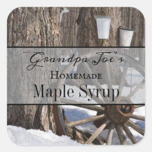 Personalized Homemade Syrup Label