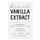 Personalized Homemade Vanilla Extract Label
