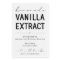 Personalized Homemade Vanilla Extract Label