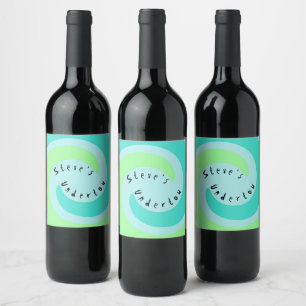 Personalized Homemade Wine Sake Vino Undertow Label