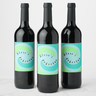 Personalized Homemade Wine Sake Vino Undertow Label