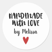Personalized Homemade With Love Baking Label