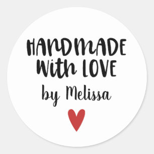 Personalized Homemade With Love Baking Label