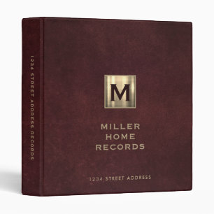 Personalized Homeowner Records Binder