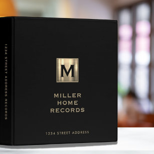 Personalized Homeowner Records Binder