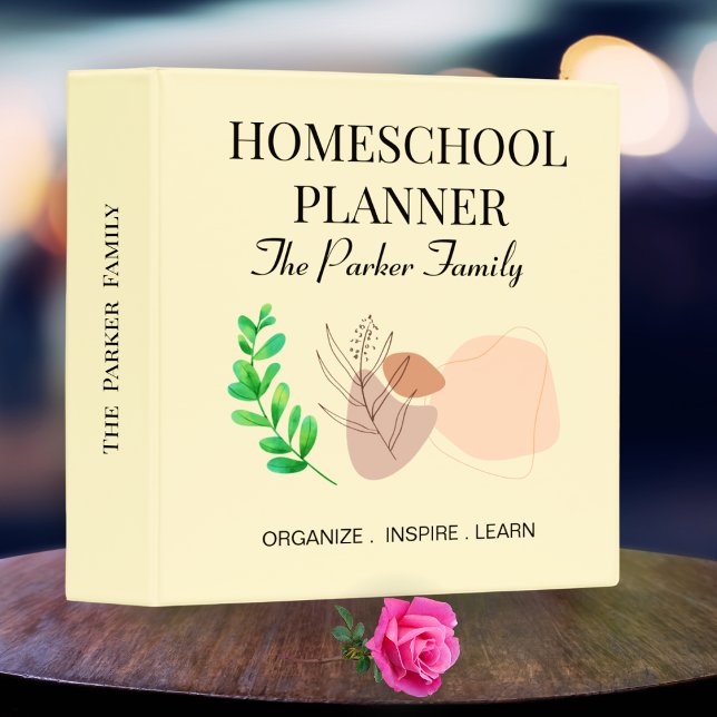Personalized Homeschool Folder | Family Name Gift Binder (Creator Uploaded)