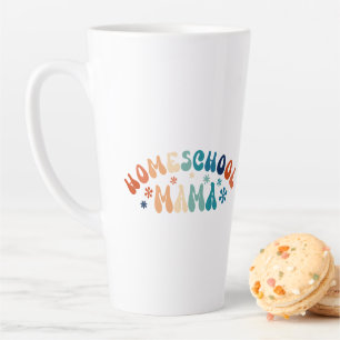 Personalized Homeschool Mom Mama With Kids Names Latte Mug