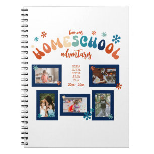 Personalized Homeschool Photo Collage Scrapbook Notebook