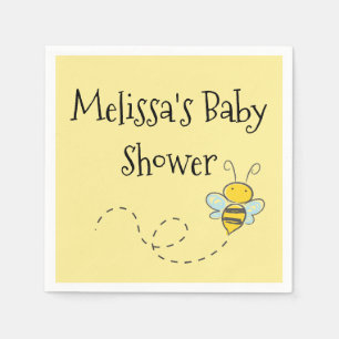 Personalized Honey Bee Baby Shower Napkin