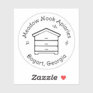 Personalized Honey Hive Bee Apiary Beekeeper Logo