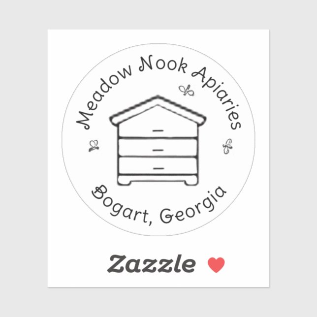 Personalized Honey Hive Bee Apiary Beekeeper Logo (Sheet)