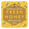 Personalized Honey Jar Label Bees and Honeycomb