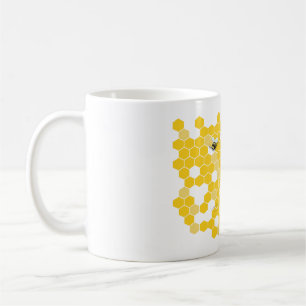 Personalized Honeycomb Bee Mug
