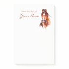 Personalized Horse Art Post-it Notes