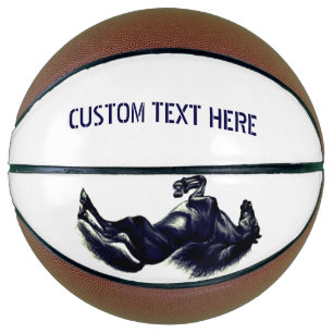 Personalized Horse Basketball with Custom Text