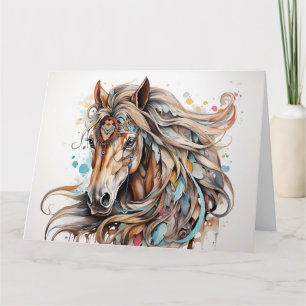 Personalized Horse Greeting Card