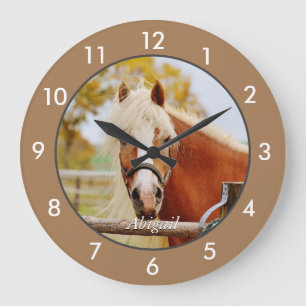 Personalized Horse Large Clock