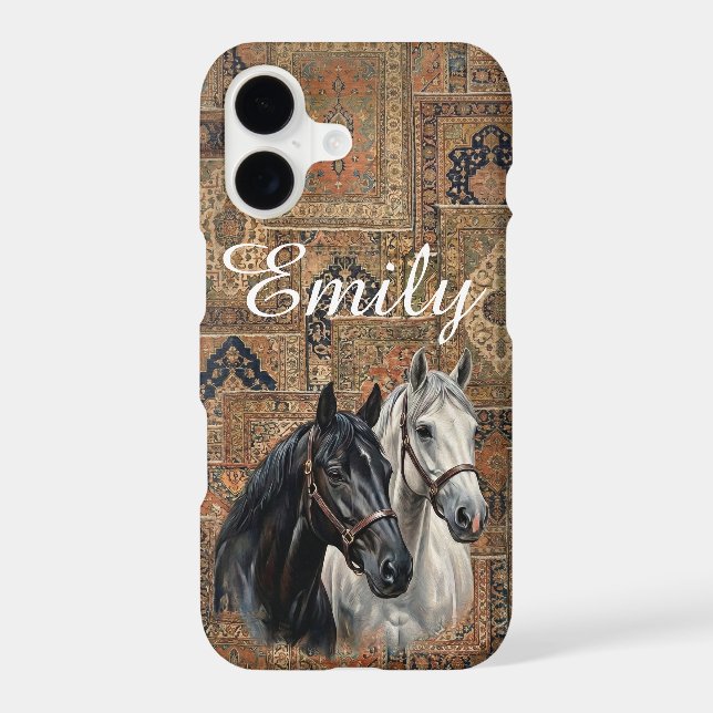 Personalized Horse Lover Custom Name Equestrian  (Back)