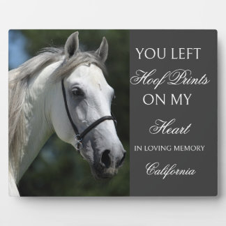 Personalized Horse Memorial Plaque Custom photo