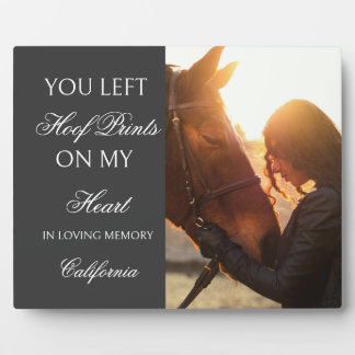 Personalized Horse Memorial Plaque Custom photo