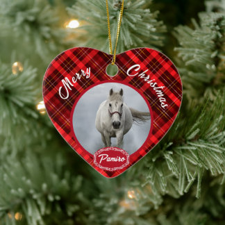 Personalized Horse Pet Ornament Photo Name Year 