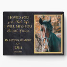 Personalized Horse Photo Memorial