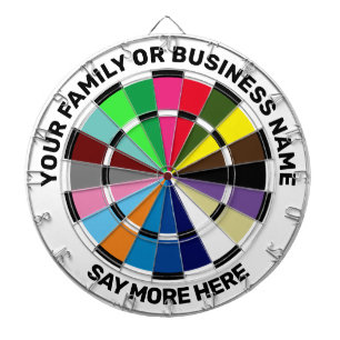 Personalized Horse Racing Colours Dartboard