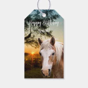 Personalized Horse Ranch birthday party Gift Tags