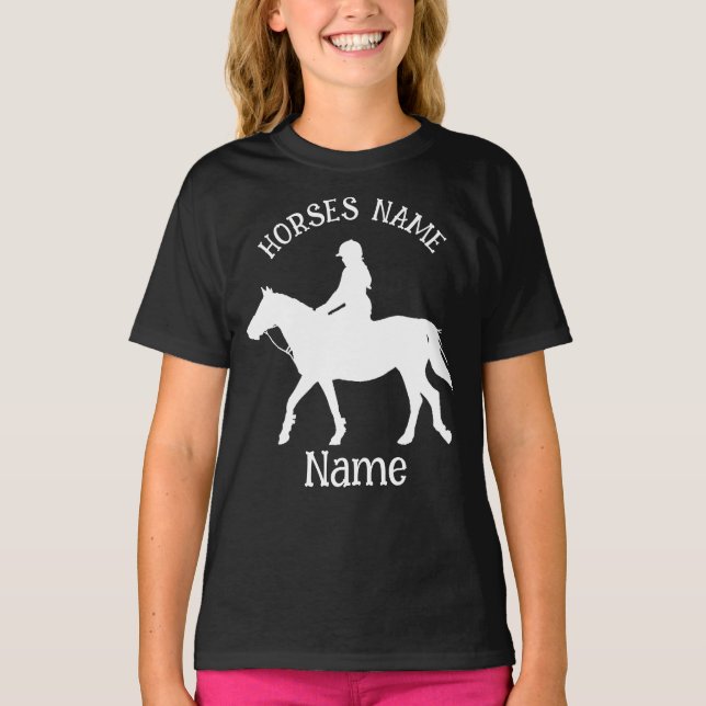 Personalized Horse Riding T-shirt (Front)