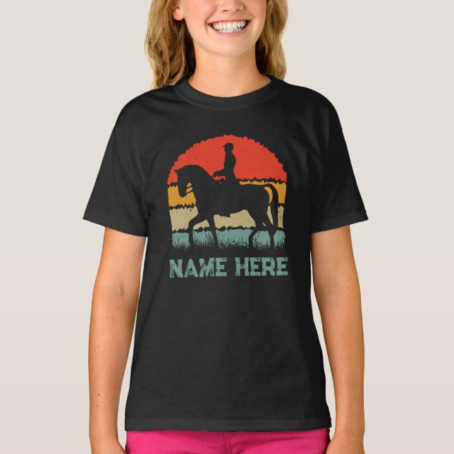 Personalized Horse Shirt, Equestrian Tshirt (Front)