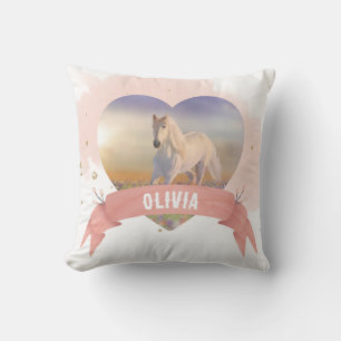 Personalized Horse Throw Pillow