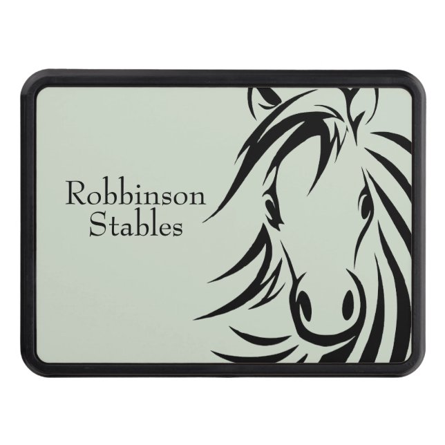 Personalized Horse Trailer Hitch Cover (Front)