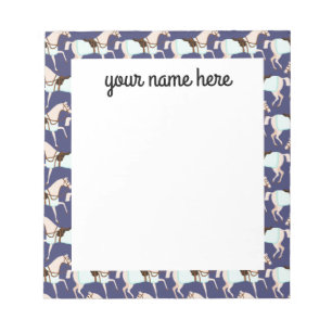 Personalized Horses Notepad