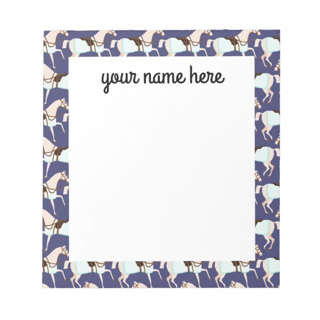 Personalized Horses Notepad (Front)