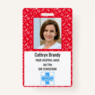Personalized Hospital Employee ID, Photo and Name Badge