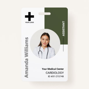 Personalized Hospital Employee Logo & Photo Badge
