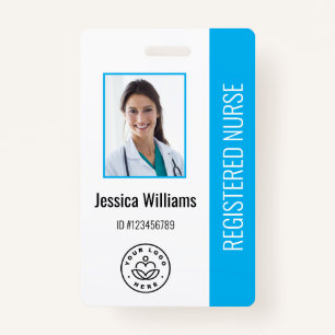 Personalized Hospital Employee Logo & Photo ID Bad Badge