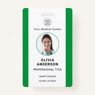Personalized Hospital Employee Logo & Photo ID Bad Badge