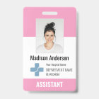 Personalized Hospital Employee Logo & Photo ID Bad